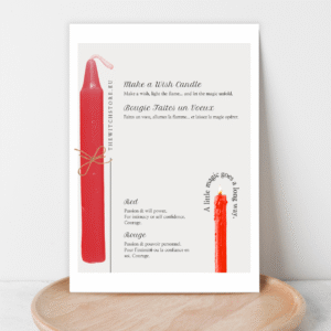 Faites un vœu Bougies - Rouge pour la passion – Make a Wish Candles - Red for passion- The Witch Store